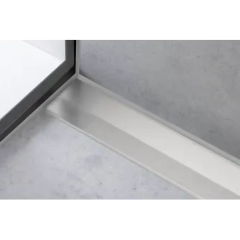 Dušas kanāls Hansgrohe RainDrain Flex, ar nerūsējošā tērauda resti 900, iebūvējams, matēta nerūsējošā tērauda, 56052800 NEW