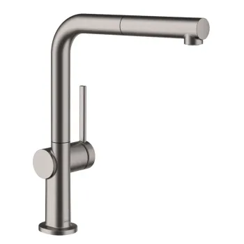 Virtuvinis maišytuvas Hansgrohe Talis M54, ištraukiamas antgalis, matinė juoda chromas, 72809340 NEW