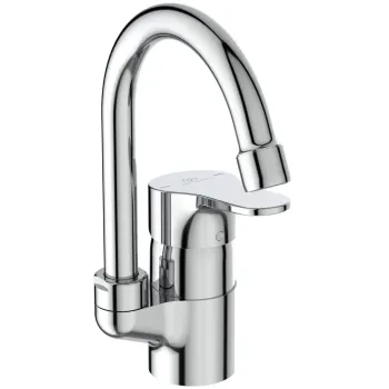 Vonios kambario praustuvo maišytuvas Ideal Standard Cerabase, su Click-Clack vožtuvu, 162x225x85 mm, chromas, BC835AA