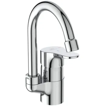 Vonios kriauklės maišytuvas Ideal Standard Cerabase, su Click-Clack vožtuvu, 162x225x85 mm, chromas, BC837AA