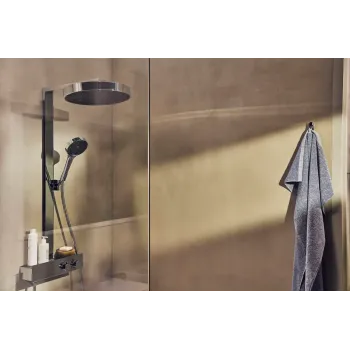 Dušo sistema Hansgrohe Rainfinity, su termostatu, diametras 36 cm, 3 režimai, chromas, 26853000 NEW