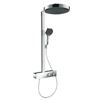 Dušo sistema Hansgrohe Rainfinity, su termostatu, diametras 36 cm, 3 režimai, chromas, 26853000 NEW