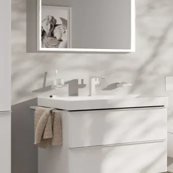 Vonios kriauklės maišytuvas Hansgrohe Tecturis E, CoolStart, EcoSmart, matinė balta, 73041700 NEW
