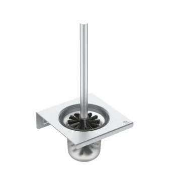 Tualetinis šepetys Ideal Standard ALU+, su laikikliu, matinio stiklo/švino, BD593SI