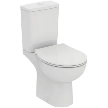 Tualetas Ideal Standard Eurovit, su SoftClose dangčiu, su vario išleidimu, baltas, W007301