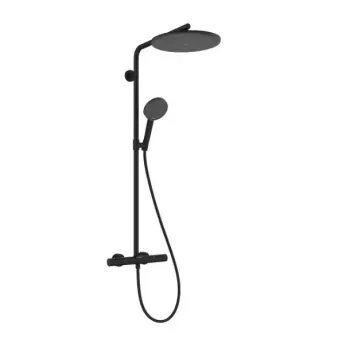 Dušas Sistēma Hansgrohe Raindance Alive S Puro, ar termostatu, 21x34 cm, 3 režīmi, matēta melna, 24592670 NEW