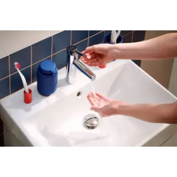 Vonios praustuvo maišytuvas Hansgrohe Zesis S, su Push-Open išleidimu, EcoSmart+, CoolStart, chromas, 74724000 NEW