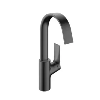 Vonios kriauklės maišytuvas Hansgrohe Vivenis, Aukštas su sukamu išleidimu, EcoSmart, matinė juoda, 75032340 NEW