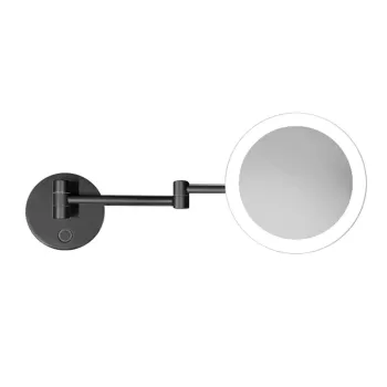 Kosmetinis veidrodis Kielle Idolio su LED apšvietimu, Juodas matinio 50324024