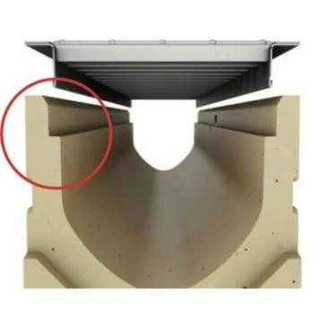 Smėlio gaudyklė ACO EuroLine 2.0 B125, H=30cm su plastiko tinkleliu, 3004024