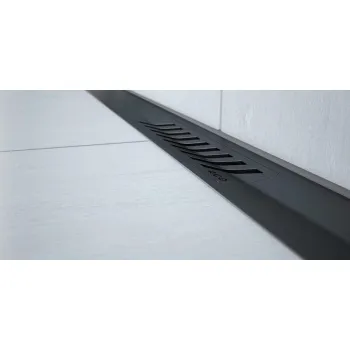 Dušo kanalo grotelės ACO ShowerDrain S+, Stripe 800 mm, Juodos
