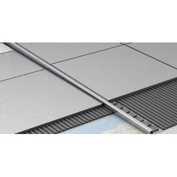 Dušo kanalo grotelės ACO ShowerStep, dešinė pusė, 1490mm, H10, Juoda