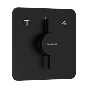 Dušas maisītājs Hansgrohe DuoTurn Q Iebūvējamais, 2 ierīcēm, matēti melns 75414670