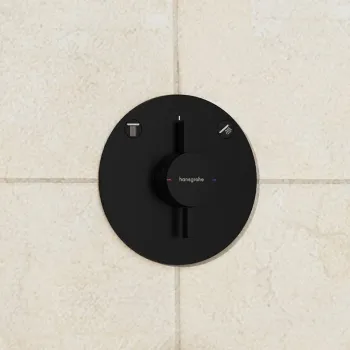 Dušas maisītājs Hansgrohe DuoTurn S Iebūvējamais, 2 ierīcēm, matēti melns 75418670