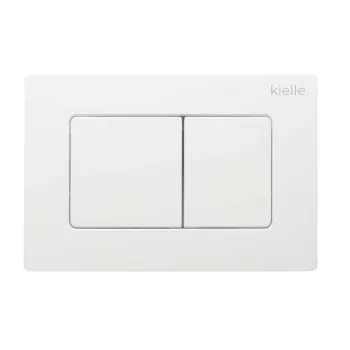 Tualeto komplektas Kielle Genesis su Kielle Gaia be krašto unitazu, SoftClose dangčiu ir Gemini New III balta mygtuku 30528SS88