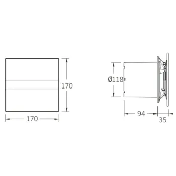 Ventiliatorius Sapho Cata E ašinės E-120 G, 15 W, 120 mm, baltas 00901000
