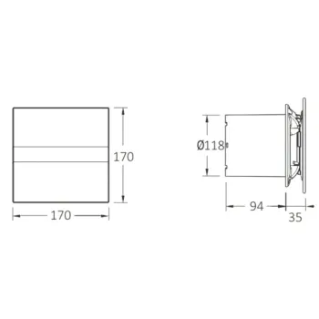Ventiliatorius Sapho Cata E ašinis su laikmačiu E-120 GT, 15 W, 120 mm, baltas 00901100
