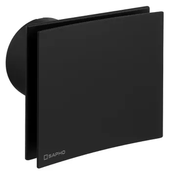 Ventiliatorius Sapho EIRA ašinis su laikmačiu, 15 W, 100 mm, juodas EI102B