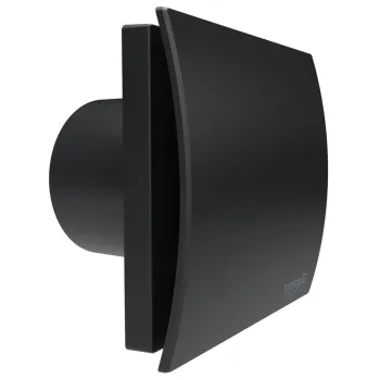 Ventiliatorius Sapho SILENTIS UC TH 10 ašinis su automatika, 8 W, 100 mm, juodas 01222200