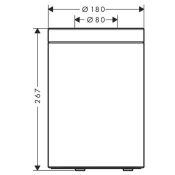 Atliekų konteineris Axor Universal Circular 5 l, matinė juoda 42872670