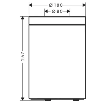 Atliekų konteineris Axor Universal Circular 5 l, poliruota auksinė spalva 42872990