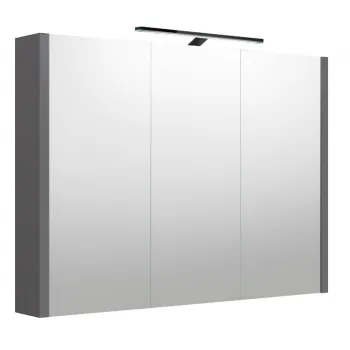 Veidrodis Raguvos Baldai Urban 100 su LED apšvietimu pilkai matinė