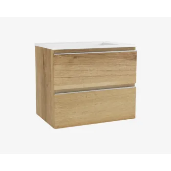 Vonios spintelė OZE su praustuvu COME 600mm Golden Oak