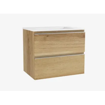 Vonios spintelė OZE su praustuvu COME 700mm Golden Oak