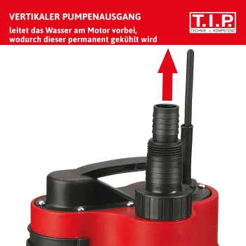 Nardymo (Drenažo) siurblys T.I.P. Pumpen I-Compac 13000 0,75kW su integruota plūduriu nešvariems vandeniams