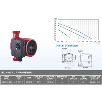 Cirkuliacinis siurblys Ceva SXR 25/80-180 230 V
