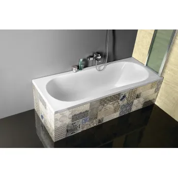 Akrilinė vonia Aqualine JIZERA, 180x80x39 cm, balta G1880