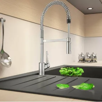 Virtuvinis kranas Hansgrohe Cento XXL Semi-Pro, 2jet lankstus išleidimas, Chromuotas 14806000