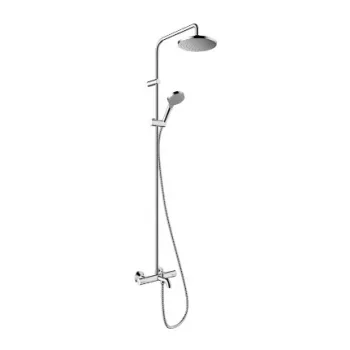 Dušo sistema Hansgrohe Vernis Blend Showerpipe 200 1jet EcoSmart su termostatu 26079000 Chromuota