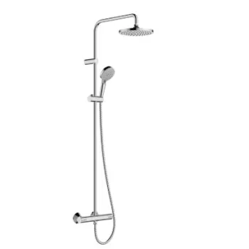 Dušo sistema Hansgrohe Vernis Blend Showerpipe 200 1jet EcoSmart su termostatu Chromuota 26089000