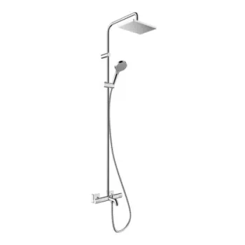 Dušo sistema Hansgrohe Vernis Shape Showerpipe 230 1jet EcoSmart su termostatu 26098000 chromuota