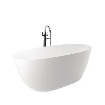 Laisvai stovinti vonia Kludi Resa akmens masė 170x75cm, matinė balta 51BF0253
