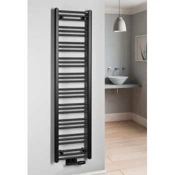 Rankšluosčių džiovintuvas / Radiatorius Bruckner ALBRECHT 400x1570mm, Juodas Matinis 600.113.6