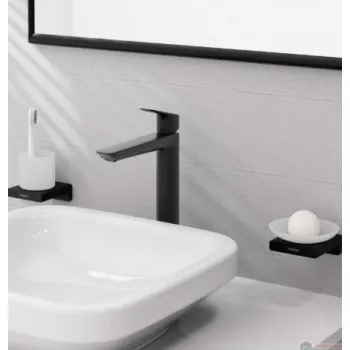 Vonios kriauklės maišytuvas Hansgrohe Logis 240 Fine su pop up išleidimu 71257670 Juodas matinė