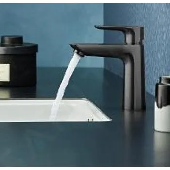 Vonios kriauklės maišytuvas Hansgrohe Talis E 110 CoolStart su pop up išleidimu juodas matinė 71713670