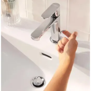 Vonios kriauklės maišytuvas Hansgrohe Rebris S 80 su pop up išleidimu 72510000 Chromuotas