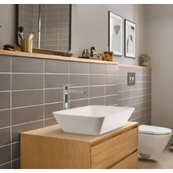 Vonios kriauklės maišytuvas Hansgrohe Rebris 240 CoolStart su pop up uždengimu 72581000 Chromuotas