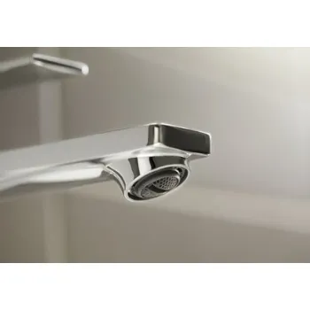 Vonios kriauklės maišytuvas Hansgrohe Rebris E 80 CoolStart su pop up vožtuvu 72585000 Chromuotas