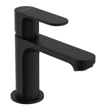 Vonios kriauklės maišytuvas Hansgrohe Rebris S 80 CoolStart EcoSmart+ su pop up išleidimu 72586670 Juodas matinė