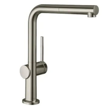 Virtuvinis kranas Hansgrohe Talis M54 270 1j su ištraukiamu antgaliu sBox SO 72809800 Nerūdijančio plieno