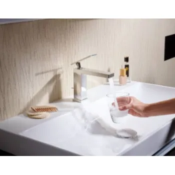 Vonios kriauklės maišytuvas Hansgrohe Tecturis E 150 Fine CoolStart EcoSmart+ 73041000 Chromuotas