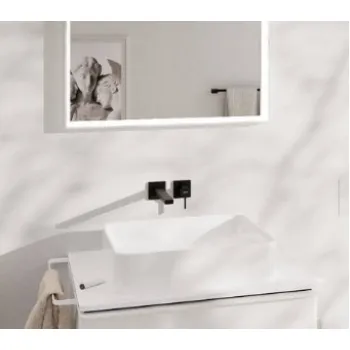 Vannas istabas izlietnes maisītājs Hansgrohe Tecturis E EcoSmart+ iebūvējams 73051670 Melns matēts