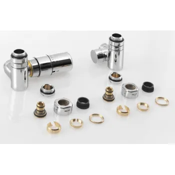 Sujungimo rinkinys SAPHO CORNER COMBI termostatinis, kairysis variantas, chromas CP3021S