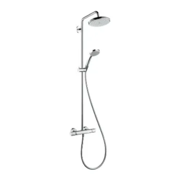 Dušo sistema Hansgrohe Croma Showerpipe 220 1jet su termostatu, 27185000 chromuota