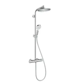 Dušos sistema Hansgrohe Crometta S Showerpipe 240 1jet EcoSmart Chromuota 27268000