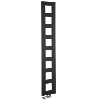 Rankšluosčių džiovintuvas / Radiatorius Sapho Block 28x175cm, 461 W, matinė juoda IR182